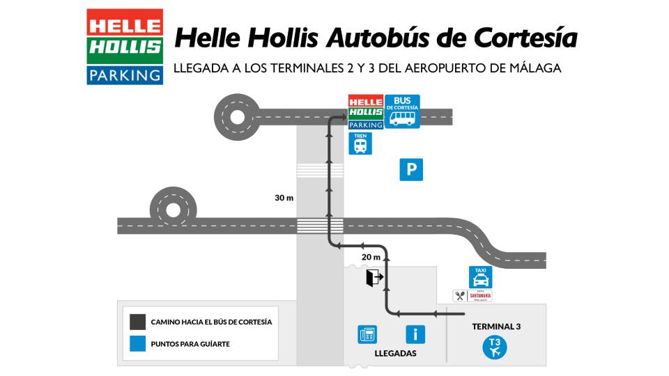 Mapa del bus de cortes&iacute;a de Helle Hollis